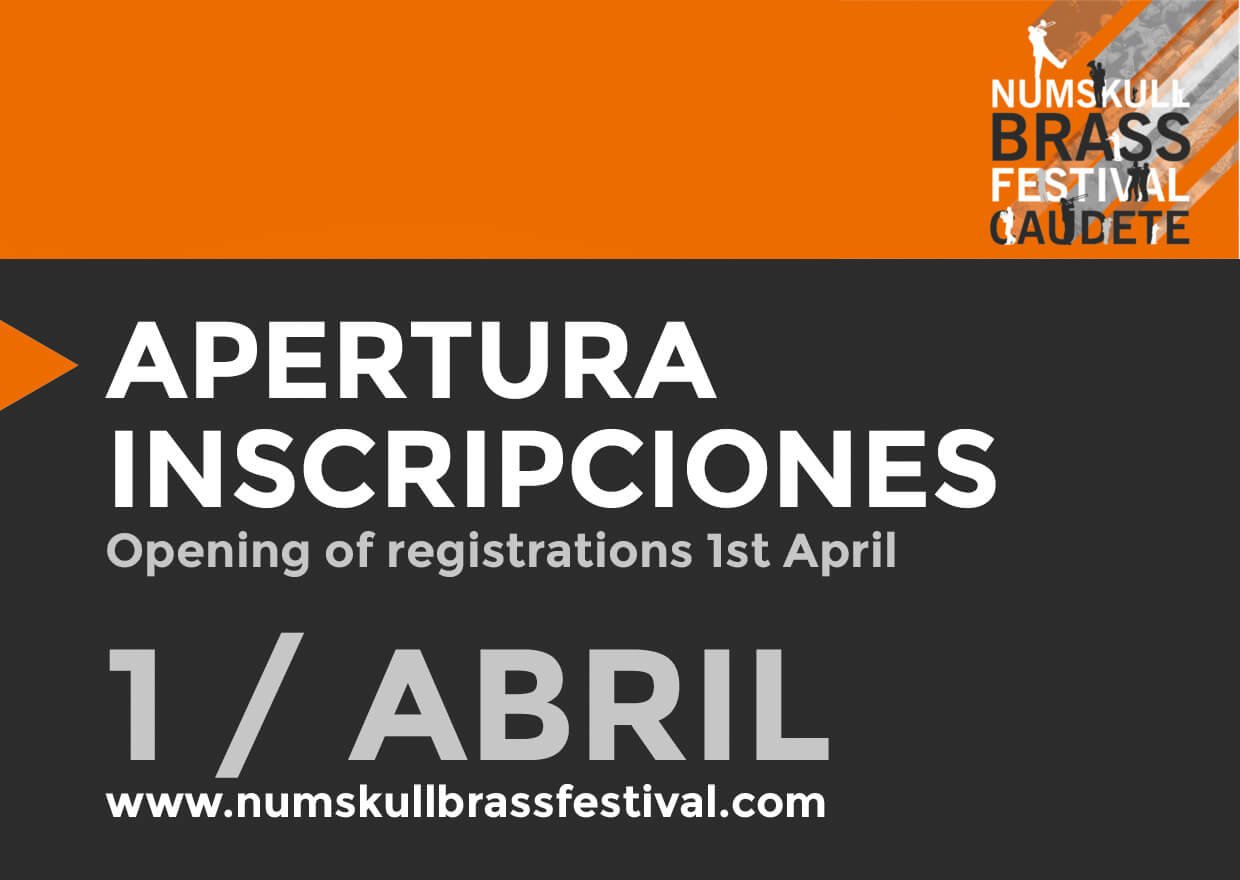 Brass Music Festival – Opening of registrations: 1st April